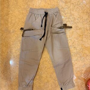 Tan Cargo Jogger Pants